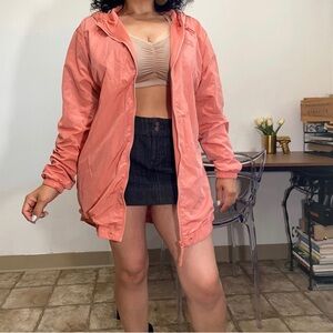 Pink Victoria’s Secret Women’s XS Pink Full Zip Hooded Windbreaker Jacket